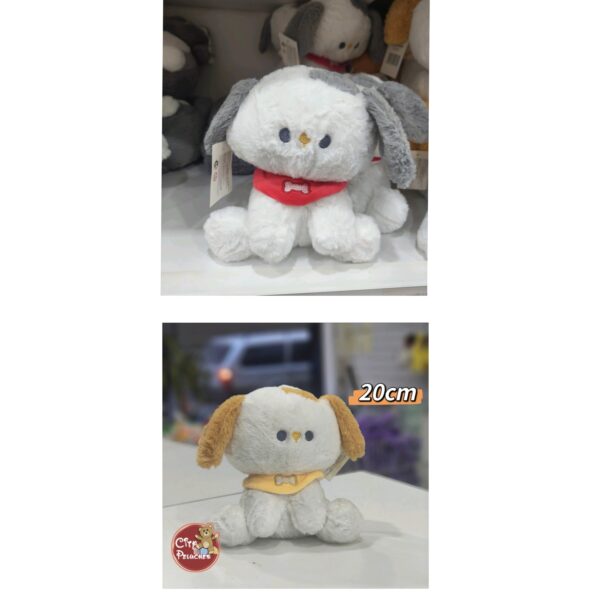 Perro c/bufanta 20cm